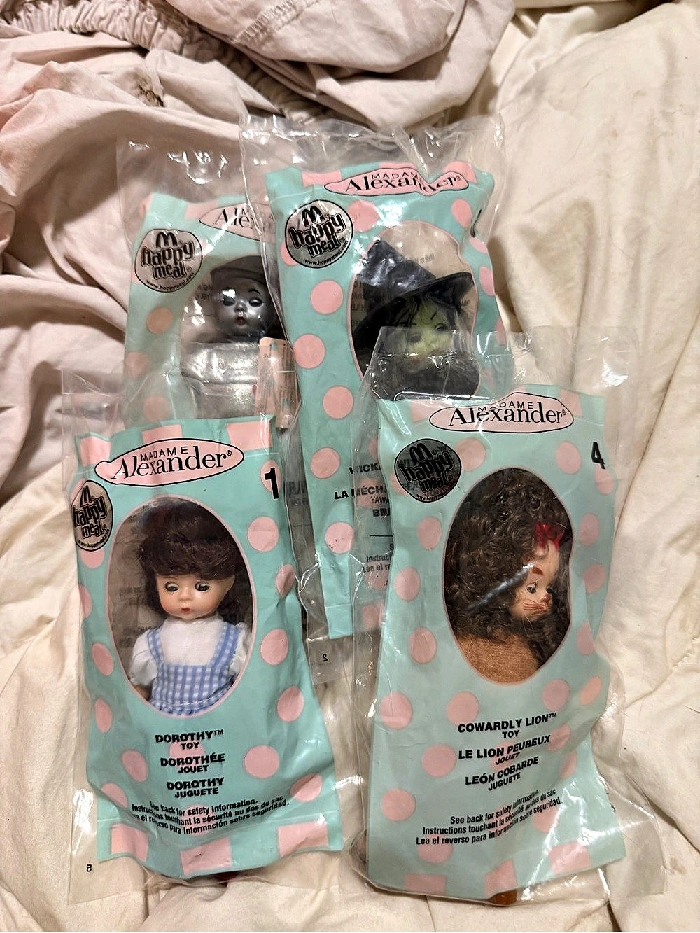 McDonald's The Wizard of Oz McDonald's Madame Alexander dolls 4-Piece Doll Set